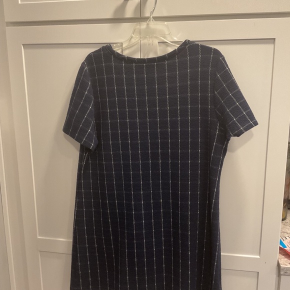 Dorothy Perkins London-Navy & white checked  boucle dress-US size 16 - Picture 4 of 4